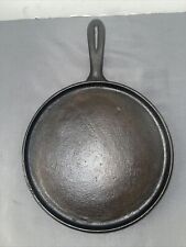 VIntage  Cast Iron 10” Low Round Comal / Handled Griddle Mexico Restored picture