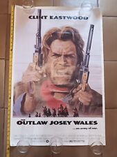 outlaw josey wales Clint Eastwood original vintage poster movie 1970s Western picture