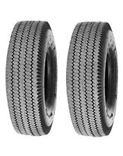 Two New 4.10/3.50-4 410/350-4 Sawtooth 4 Ply Dolly Tires picture