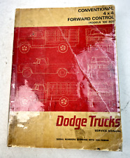 Vintage 1966 Conventional 4x4 Forward Control Dodge Trucks Service Manual picture
