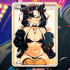 Marnie Full Art Goddess Story Custom Trading Card Trainer Anime Waifu Holofoil picture