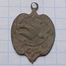 Extremely Ancient Authentic Viking Kievan Rus Amulet bronze pendant with a bird picture