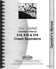 Delaval 514 518 519 Cream Separator Owners Operators Manual picture