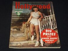 1940 JUNE HOLLYWOOD MAGAZINE - GINGER ROGERS FRONT COVER - E 1505 picture