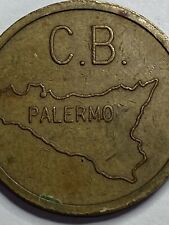 ITALY RARE TRADE TOKEN C.B. PALERMO OLD COIN (#ag1) picture