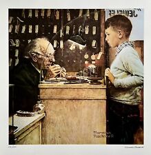 Norman Rockwell THE WATCHMAKER 1978 Signed Limited Edition Lithograph Art picture