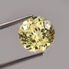 AAA Nice Quality Natural Ceylon Yellow Sapphire Loose Round Gemstone Cut 9x9 MM picture