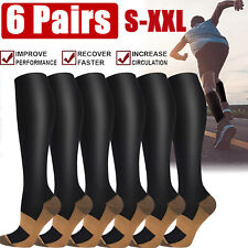Copper Compression Socks 20-30mmHg Graduated Support Mens Womens S-XXL Wholesale picture