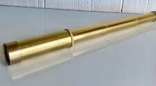 Antique Solid Brass Handheld Telescope - Nautical Pirate Spy Glass Pocket picture
