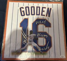 Dwight Gooden 12x12 Signed Print New York Mets JSA picture