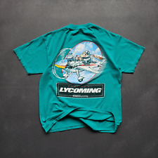 Vintage Lycoming Airplane DS Graphic Shirt Large picture
