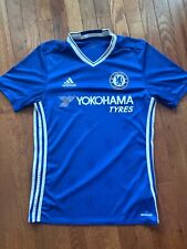 ADIDAS CHELSEA FC HOME JERSEY 2016/17 SIZE SMALL, BLUE ADN WHITE, BLANK JERSEY  picture