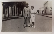Vintage 1943 Photograph Couple Posing in Buenos Aires 3x2 picture