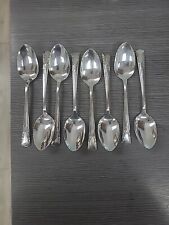 Vintage International Silver Plate CAMELIA lot 8 Serving Spoons No Monogram Vgc picture