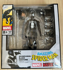Mafex 147 Marvel Spider-Man Black Costume Comic 6-Inch Figure Restock May 2024 picture