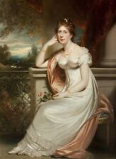 William Beechey hand-painted Oil Painting Wall,The Honourable Mrs W. Noel 24x36 picture