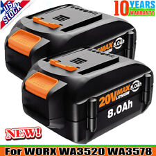 2PACK 8.0Ah For WORX 20V MAX Extend Lithium Battery WA3520 WA3525 WA3575 WA3578 picture