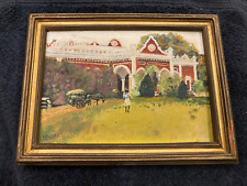 Small 19thC/Early 20thC Plantation Folk Art Scene Signed A. Drayton Painting picture