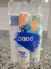 Dixie 400 Cups 3 oz Paper Bathroom Space Rocket Design  - New & Sealed picture