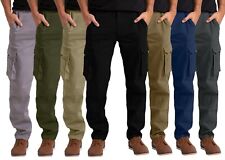 Men's Flex Cargo Trousers Heavy Duty Stretch Casual Pants picture