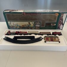 1995 New Bright Holiday Village Train No 174 Old Harbortown-in Box Vintage Xmas picture