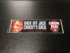 Vintage Child's Play 2 Promo Movie Stickers Horror picture
