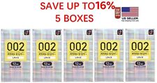 Okamoto 002Ex L Size Large Polyurethane Condoem 12Pcs(5 BOXES) - US Seller picture