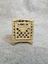 Kenton Brand Metal Penny Bank, little over 3 1/2 inches tall. picture