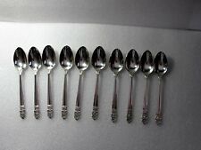 Antique International Sterling Silver Tea Coffee Spoons 10 Ontario Club 350 gr picture