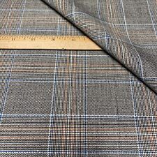 Rare Vintage High End Luxury Bespoke Wool Plaid Suiting Fabric Lot Yards = 1.44 picture
