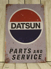 Datsun Tin Parts & Service Sign Vintage Rustic Style Car Auto Garage Mechanic picture
