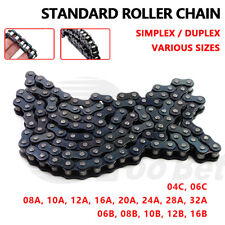 Roller Chain British Standard 08A to 32A, 06B to 16B, 04C, 06C, Simplex, Duplex picture