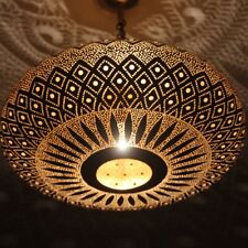 Moroccan Brass Ceiling Lamp, Simple Moroccan Pendant Chandelier - Handmade brass picture