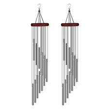 Wind Chimes Large Deep Tone Chapel Bells 12 Tubes Outdoor Garden Home Decor Gift picture