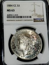1884 CC $1 Morgan Silver Dollar - NGC MS63 picture