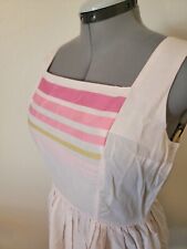 1950s True Vintage Pink Ombre Striped Dress Large XL Pinup Rockabilly 1960s picture