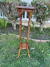 Walnut And Barley Twist Plant Stand picture