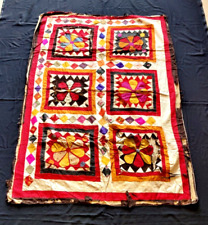 1920s Vintage Handmade Flowers Mandala Rug Rare Decorative Collectible CL15 picture