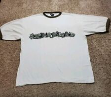 Vintage Sideout T Shirt XL Mens White Ringer Short Sleeve Crewneck Cotton Y2K picture