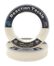 Reaction Tackle 100% Pure Fluorocarbon Fishing Line Clear or Pink picture