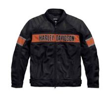 Harley Davidson Men's Trenton Mesh Riding Jacket Motorcycle Mesh Fabric Jacket. picture