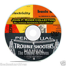 Perpetual Troubleshooters Manual, John Rider's Vintage Radio Schematics DVD B89 picture