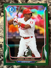 2014 Bowman Chrome Green Refractor /75 Jimmy Rollins #124 Phillies picture