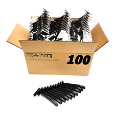 100 Twin Blade Black Disposable Razors in Bulk - Professional or Home Use picture