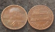 1977 MAJOR ERROR Lincoln Cent, Obv. Shows Hints of Reverse Capped Die? picture