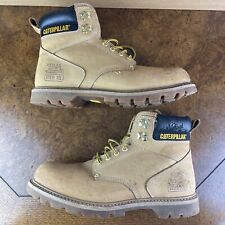 CAT Caterpillar Men's Steel Toe Brown Work Boots ANSI Safety Flaws size 13 picture