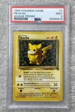 Pokemon PSA 9 MINT 1999 Pikachu Ivy First Black Star League Promo Card #1 picture