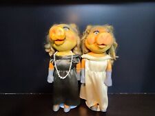 Vintage Retro 1978 Henson Bendy Miss Piggy Toy Doll 16in Lot Of 2 picture
