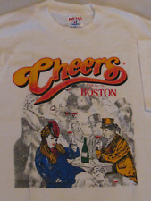 Vintage Cheers Boston Sof Tee Promo White Cotton Size L New Tag on Short Sleeves picture