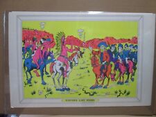 CUSTER'S LAST STAND 1970'S BLACKLIGHT VINTAGE POSTER GARAGE CNG3328 picture